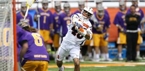 Sergio Salcido led Syracuse with four points. The Orange came back to beat the Great Danes, 11-9.